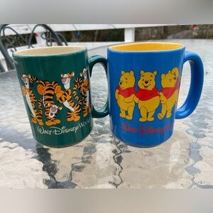 Disney Parks Winnie the Pooh & Tigger 16 oz Mugs Set of 2